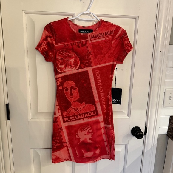 New! Miaou UO Exclusive Billie Stamp Mini Dress 45421 - Picture 9 of 16